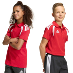Koszulka dla dzieci adidas Tiro 26 League Polo czerwona KF3408 164cm