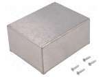 Enclosure: multipurpose | X: 93.5mm | Y: 119mm | Z: 56.5mm | aluminium