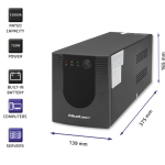 Qoltec Uninterruptible power supply UPS Line Interactive | Monolith | 1200VA | 720W