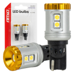 Autolambid, Mootorratta ja traktori valgustid // Autolambid, Mootorratta ja traktori valgustid // Żar&oacute;wki led standard t15 3030 8smd + 3020 1smd białe 12v 24v amio-04991