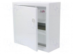 Enclosure: for modular components | IP30 | light grey | steel | IK08
