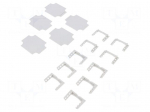 Mounting plate | hard paper | W: 44mm | H: 2mm | L: 59mm | TK-PC-75