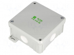 Enclosure: junction box | X: 98mm | Y: 98mm | Z: 46mm | wall mount | IP55