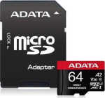 Storage devices ADATA  ADATA High Endurance 64 GB  memory card&nbsp;(Class 10  UHS-I U3  V30  A2)