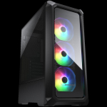 Computer case iLike  Cougar I Archon 2 RGB Black I 385CC50.0003 I Case I Mini tower / 3 ARGB fans /TG transparent side window / Black