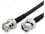 Cable | 50&Omega; | 2m | BNC plug,both sides | black