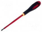 Screwdriver | insulated | slot | 5,5x1,0mm | Blade length: 125mm