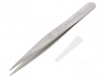 Tweezers | 120mm | for precision works | Blades: straight