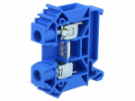 Splice terminal: rail | 0.5&divide;16mm2 | ways: 1 | terminals: 2 | blue | TS35