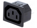 Connector: AC supply | socket | female | 10A | 250VAC | IEC 60320