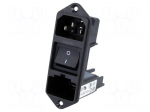 Connector: AC supply | socket | male | 10A | 250VAC | IEC 60320