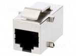 Coupler | Cat: 5 | shielded | Layout: 8p8c | RJ45 socket,both sides