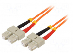 Connector: fiber optic | patchcord | multi mode duplex (MM) | male