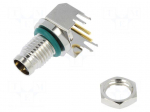 Connector: M8 | male | PIN: 2 | angled 90&deg; | on PCBs | socket | 4A | IP68