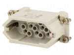 Connector: HDC | male | C146,heavy|mate D | PIN: 15 | 15+PE | size A10