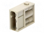 Connector: HAN | module | male | Han Modular C | PIN: 3 | w/o contacts