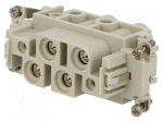 Connector: rectangular | female | EPIC POWER K | PIN: 4 | 4+PE | 80A