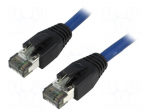 Patch cord | S/FTP | Cat 8.1 | stranded | Cu | LSZH | blue | 15m | 26AWG