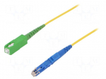 Fiber patch cord | E2/UPC,SC/APC | 5m | Optical fiber: 9/125um