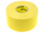 Tape: duct | W: 48mm | L: 25m | Thk: 0.25mm | yellow | natural rubber | 15%