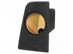 Car loudspeaker enclosure | MDF | black melange | textil | 8l | 200mm