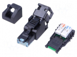 Plug | RJ45 | PIN: 8 | Cat: 6a | with protective cap,unshielded
