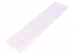 LED lens | rectangular | Mat: PMMA plexiglass | transparent
