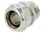 Straight terminal connector | Thread: metric,outside | brass | IP68