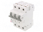 Circuit breaker | 230/400VAC | Inom: 25A | Poles: 3 | Charact: D | 6kA