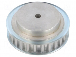 Belt pulley | T10 | W: 16mm | whell width: 31mm | &Oslash;: 80.9mm | aluminium