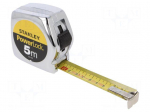 Measuring tape | L: 5m | Width: 25mm | metal | Class: II | yellow | measure