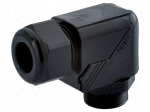 Cable gland | angular | PG9 | IP68 | polyamide | black | HSK-W