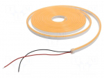 NEON LED tape | gold | 2835 | LED/m: 120 | 6mm | IP65 | 8W/m | Thk: 12mm