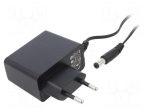 Power supply: switching | mains,plug-in | 9VDC | 1A | 9W | Out: 5,5/2,1