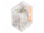 Relay: electromagnetic | 4PDT | Ucoil: 48VDC | Icontacts max: 5A | 50m&Omega;