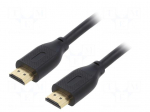Cable | HDMI plug,both sides | PVC | HDMI 2.1 | 3m | black | Core: Cu