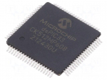 IC: dsPIC microcontroller | 512kB | 64kBSRAM | TQFP80 | DSPIC | 0.5mm