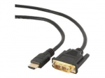 Gembird monitoriaus kabelis HDMI/DVI-DM (18+1) 1.8m | Cablexpert | HDMI to DVI-D | 1.8 m