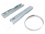 Pole mounting kit | galvanised steel | 295mm | for enclosures