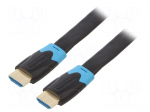 Cable | HDMI plug,both sides | PVC | HDMI 2.0 | 2m | black | 30AWG