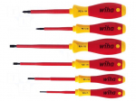 Screwdriver: insulated-set | insulated | Pozidriv&reg;,slot | 6pcs.