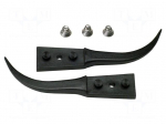 Kit of tips | Blade tip shape: flat | Tweezers len: 40mm | ESD | 2pcs.