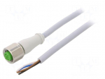 Cable: for sensors/automation | M12 | PIN: 4 | straight | 20m | plug