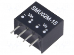 Converter: DC/DC | 2W | Uin: 10.8&divide;13.2VDC | Uout: 15VDC | Iout: 27&divide;133mA