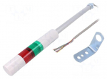 Signalling column | red/green | LED | 24VDC | IP54 | LR | Colour: white