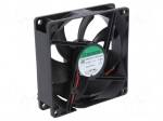Fan: DC | axial | 24VDC | 92x92x25mm | 87.5m3/h | 34dBA | slide | 3.81mmH2O