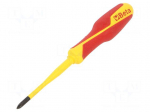 Screwdriver: insulated | slim | Phillips | PH1 | Blade length: 80mm
