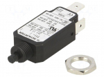 Circuit breaker | Urated: 240VAC | 48VDC | 11A | SPST | Poles: 1 | screw