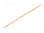 COB LED tape | white warm | LED/m: 480 | 8mm | IP65 | 8W/m | CRImin: 90