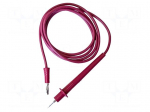 Test lead | 10A | probe tip,banana plug 4mm | Urated: 600V | Len: 1.2m